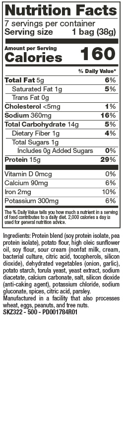 Proti-Snax Croustilles Zippers crème sûre/fines herbes – Image 3